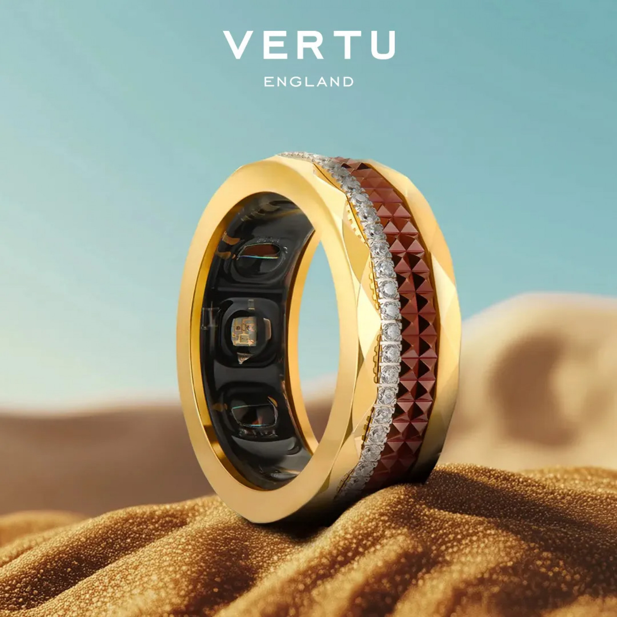 Розумне кільце Vertu AI Diamond Ring – Afterglow Edition